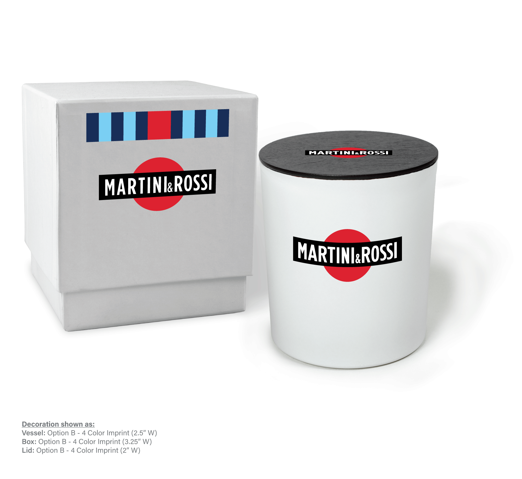 14 oz White Luxury Candle with Gift Box Printed