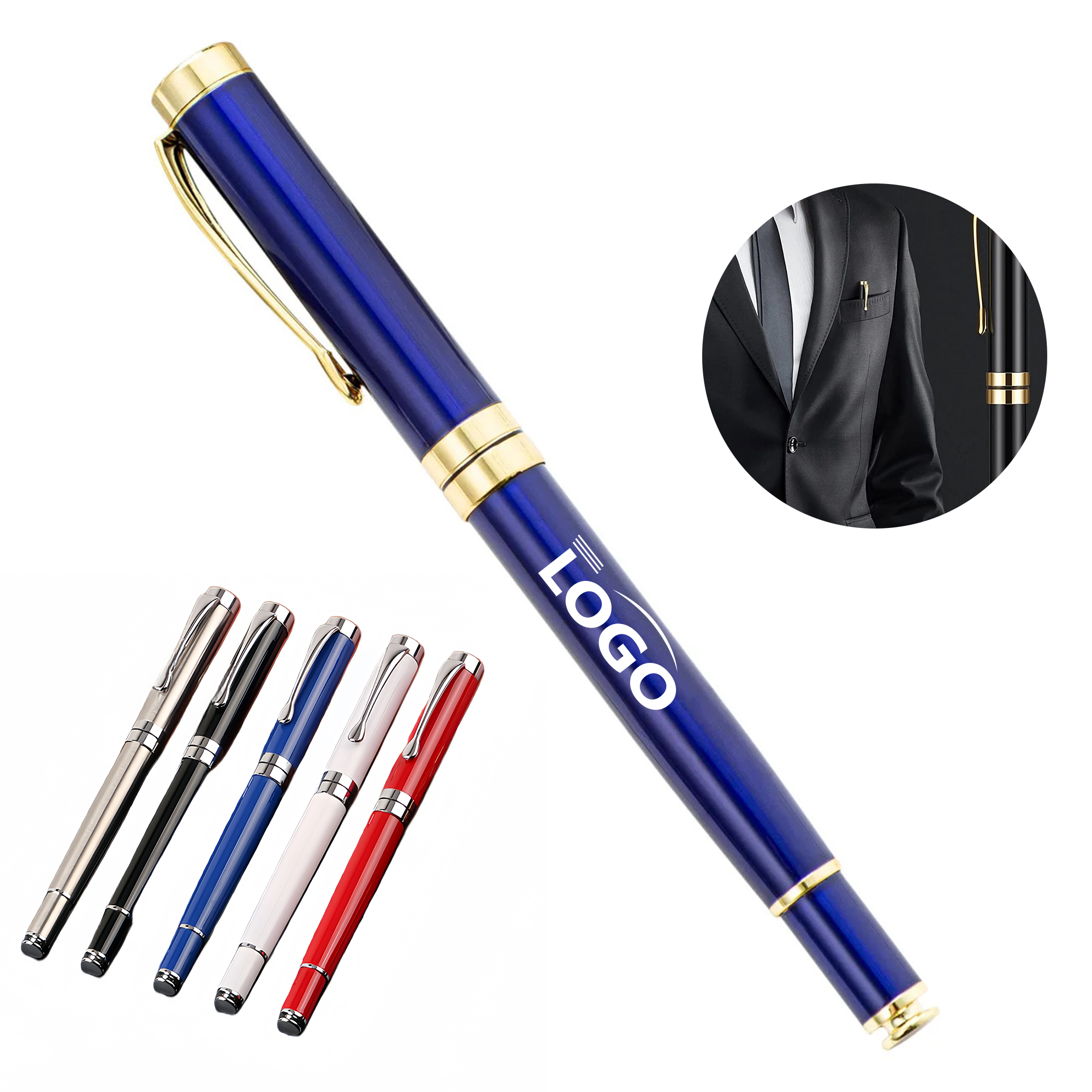 Metal neutral signature pen with customizable logo 2