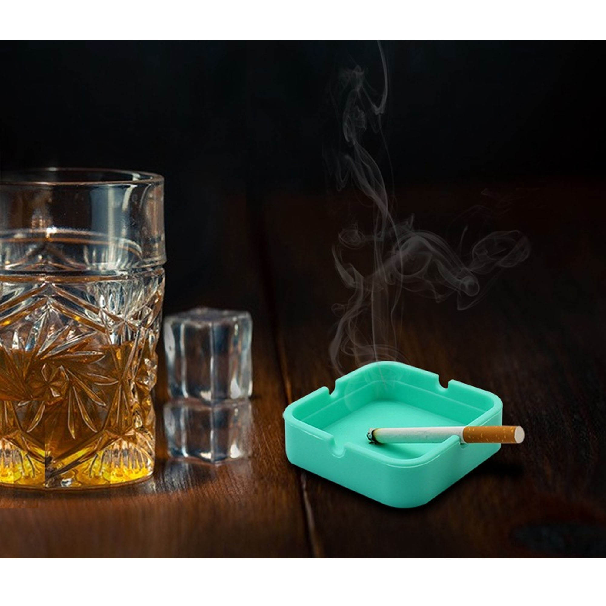 Premium Silicone Unbreakable Square Ashtray for Long-Term Use 6