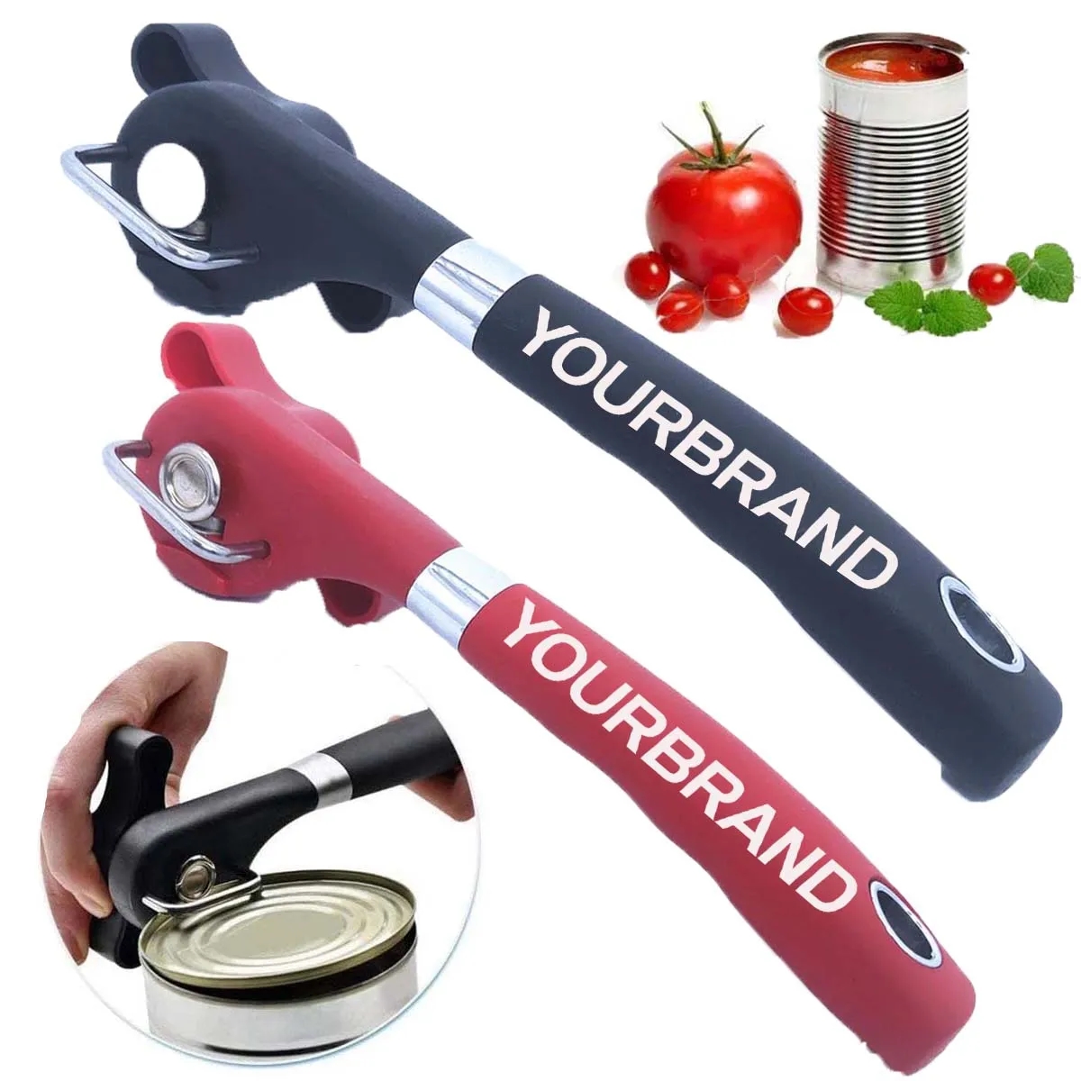 Food Safe Stainless Ergonomic Design Edge Cut Can Opener 1