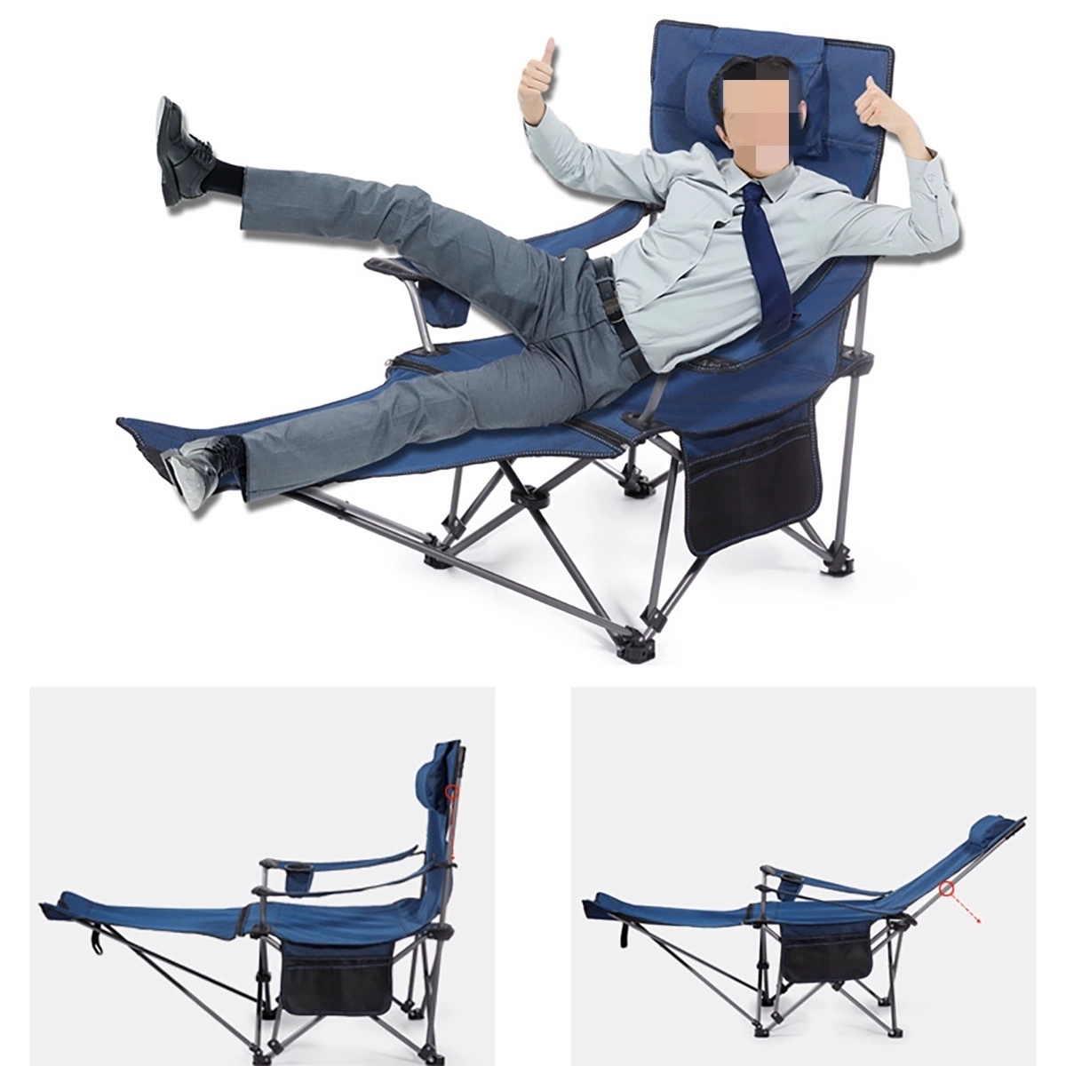 2 In 1 Folding Camping Chair 9