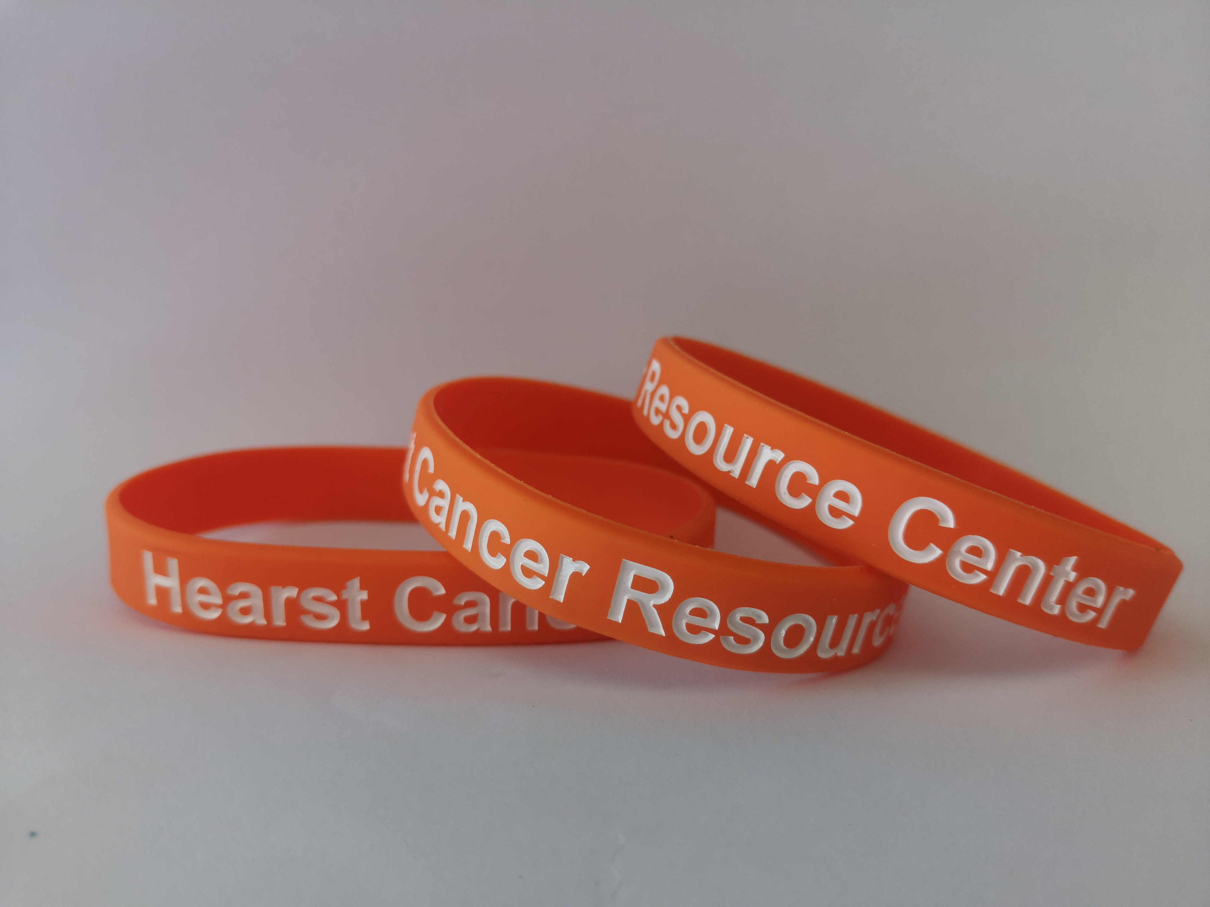 1/4 Inch Deboss-Fill Silicone Wristbands 5