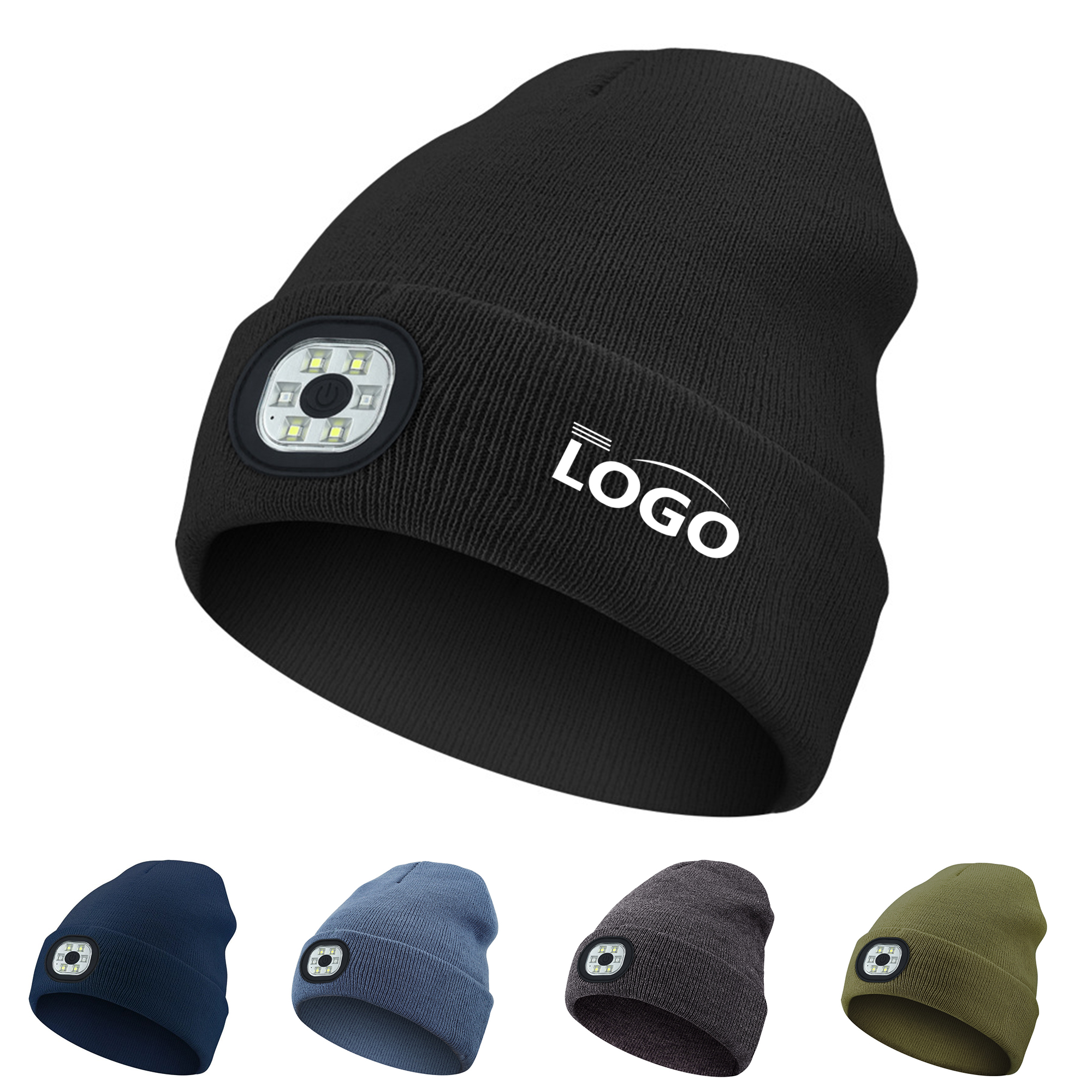 LED Light Beanie Hat with Rechargeable Light 4