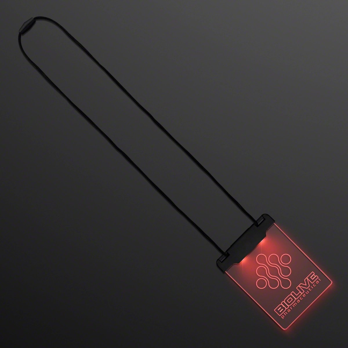 Laser Engraved - Space Glow Light Badge Necklace 3