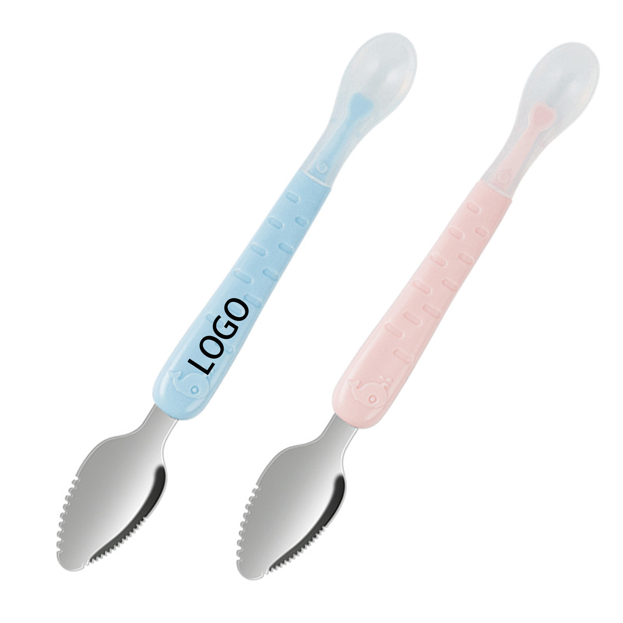 Double Head Baby Silicone Food Spoon 2