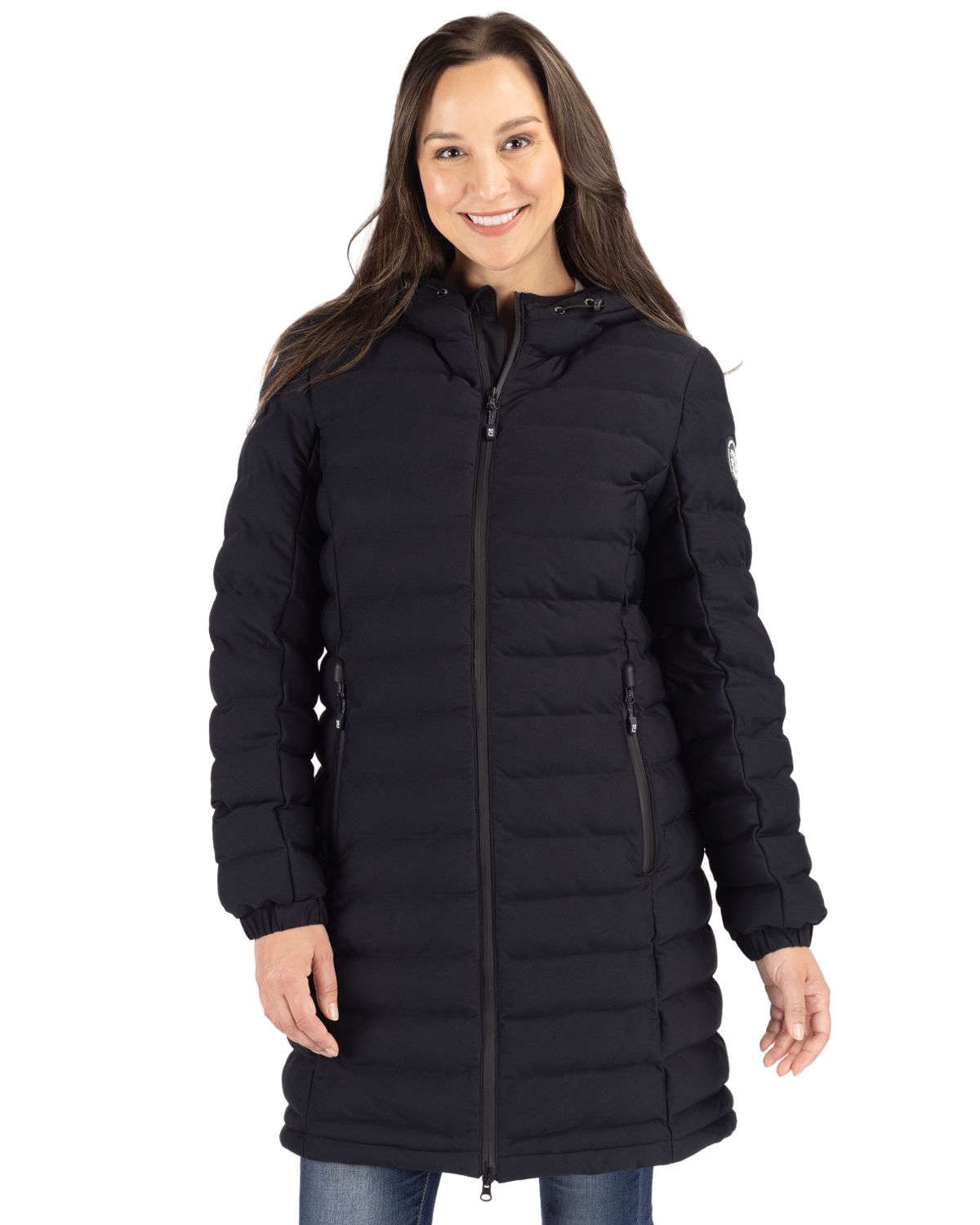 Mission Ridge Repreve Eco Insulated Womens Long Puffer Jacket