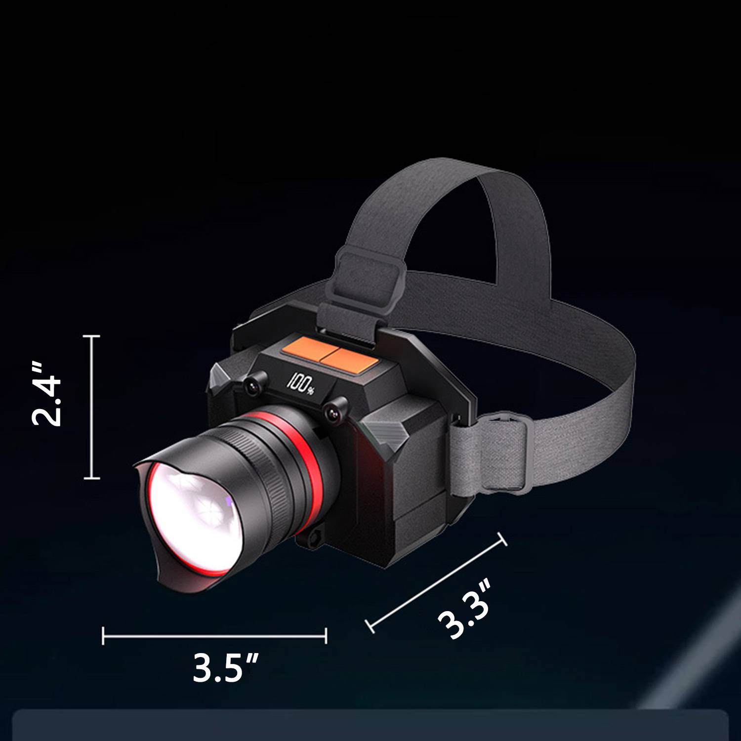 UltraBright LED Digital Display Headlamp 1