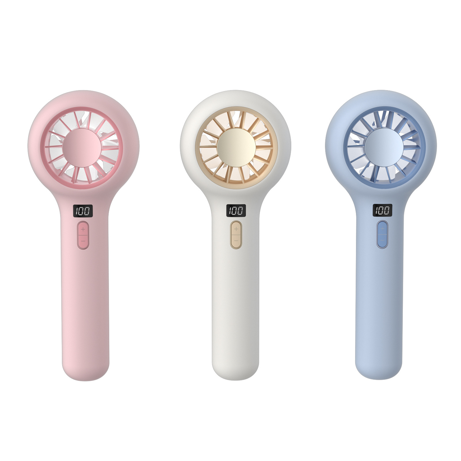 Mini Digital Display Portable Fan 3