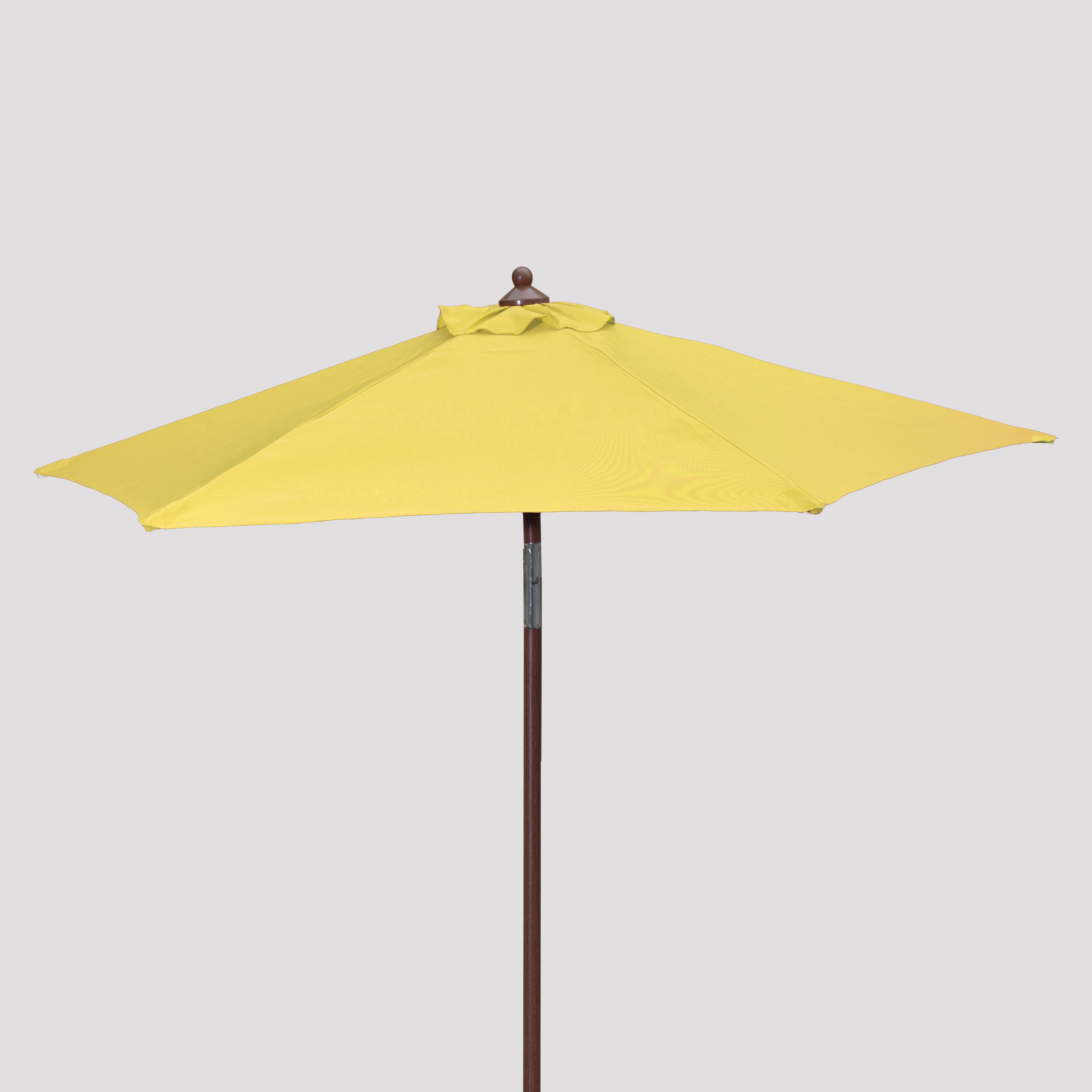7' Wood Look Market Umbrella with Tilt
