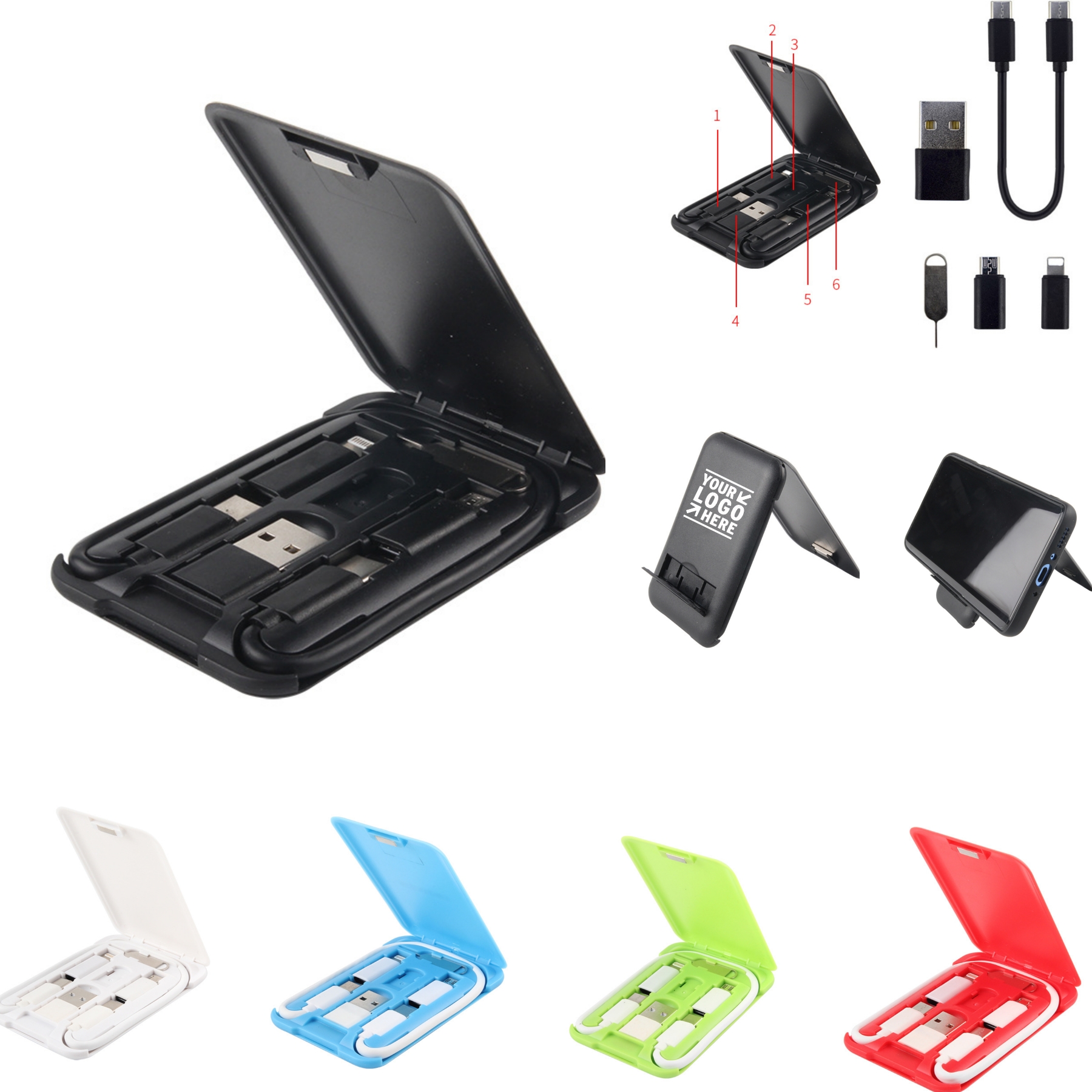 3-in-1 Charging Cable w/Case 2
