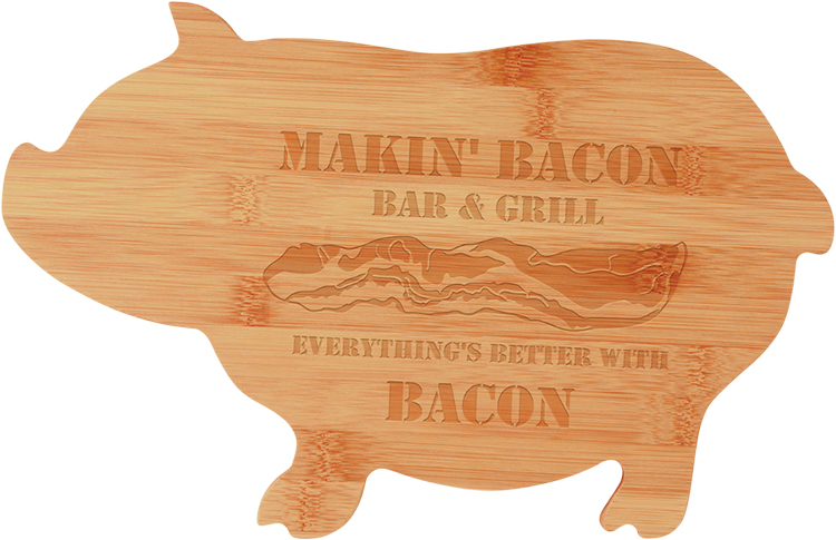 Bamboo Bay Cutting Board - Pig Shape 1
