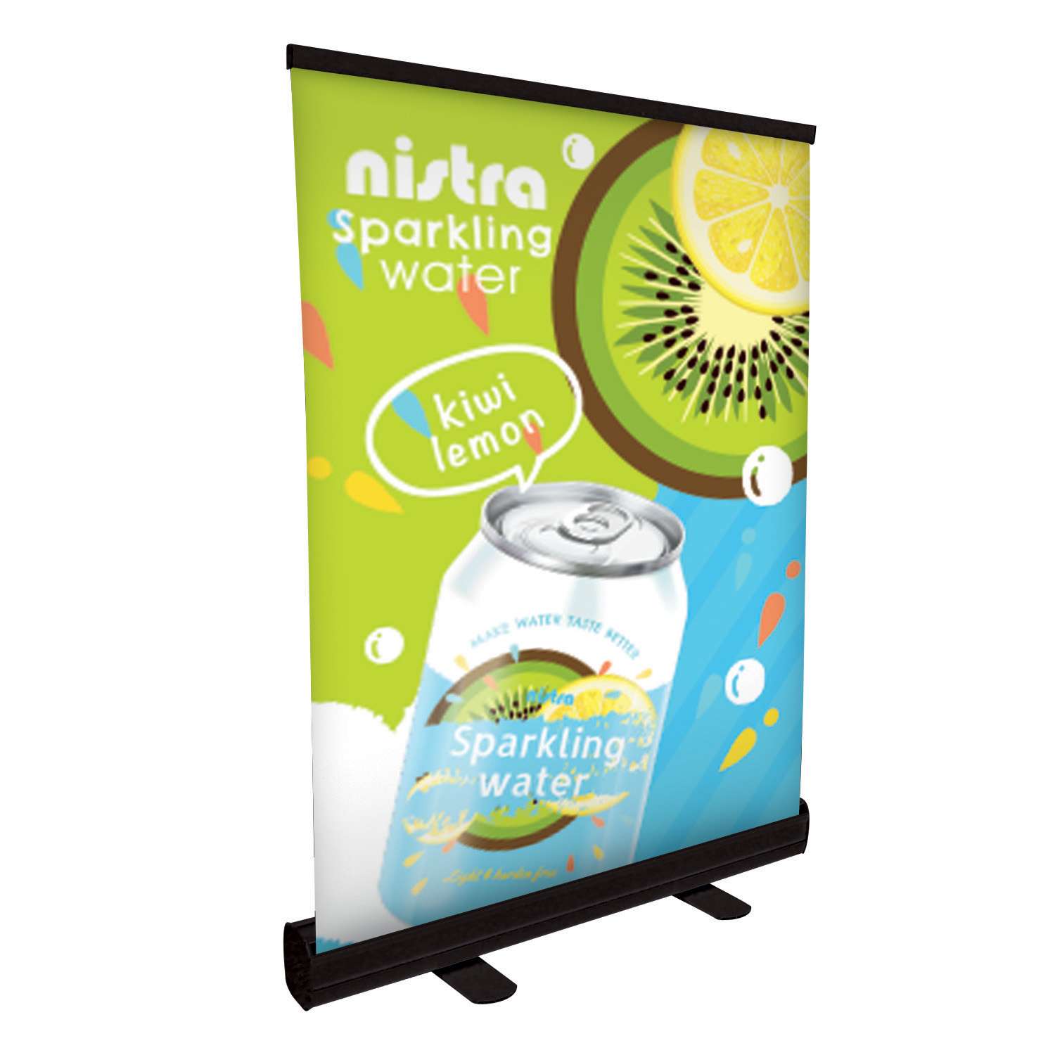 24" Economy Tabletop Retractor Kit (No-Curl Hybrid Media)