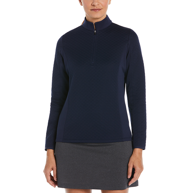 Callaway Ladies Diamond Quilted Fleece 1/4 Zip 6