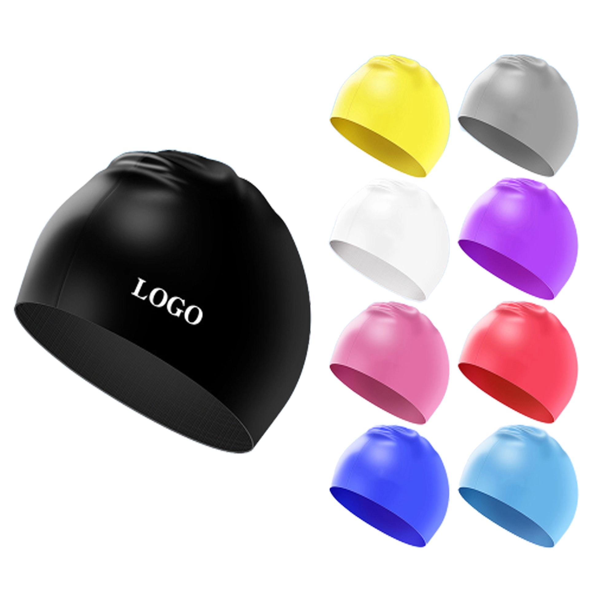 Silicone Unisex Swim Cap MOQ 100 4