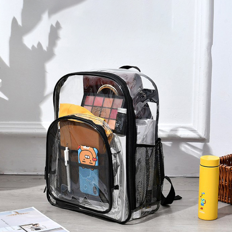 Clear PVC Backpack for Women Men 16