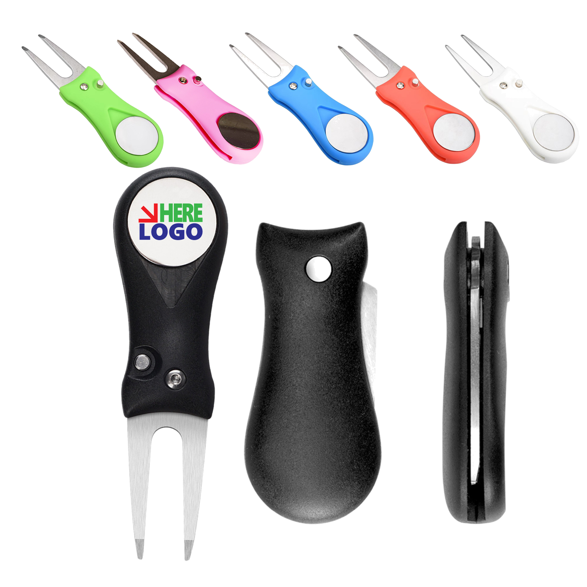 Pop Up Stainless Steel Golf Fork MOQ 50 3