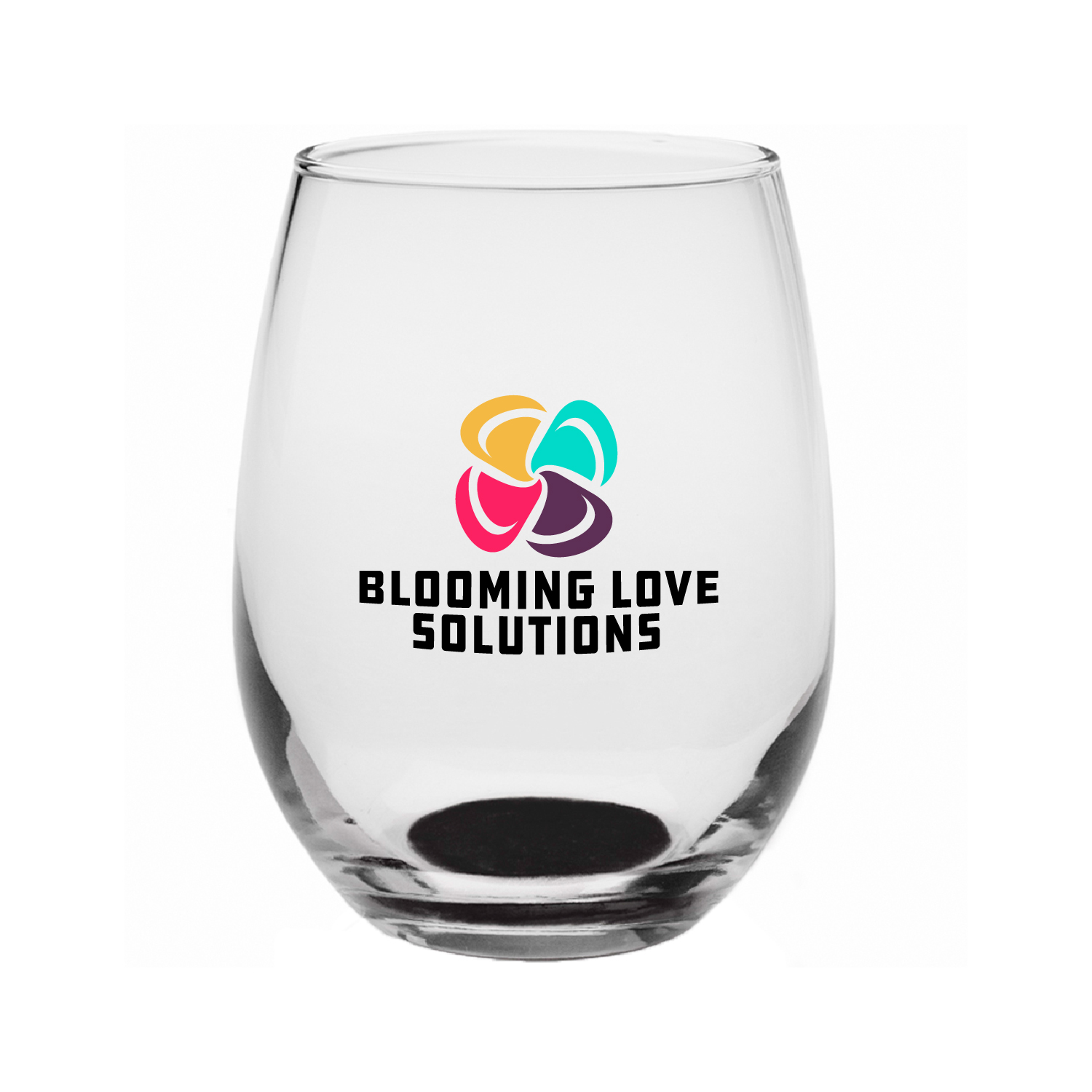 9 oz. Tulip Stemless Wine Glass (Full Color Imprint) 7