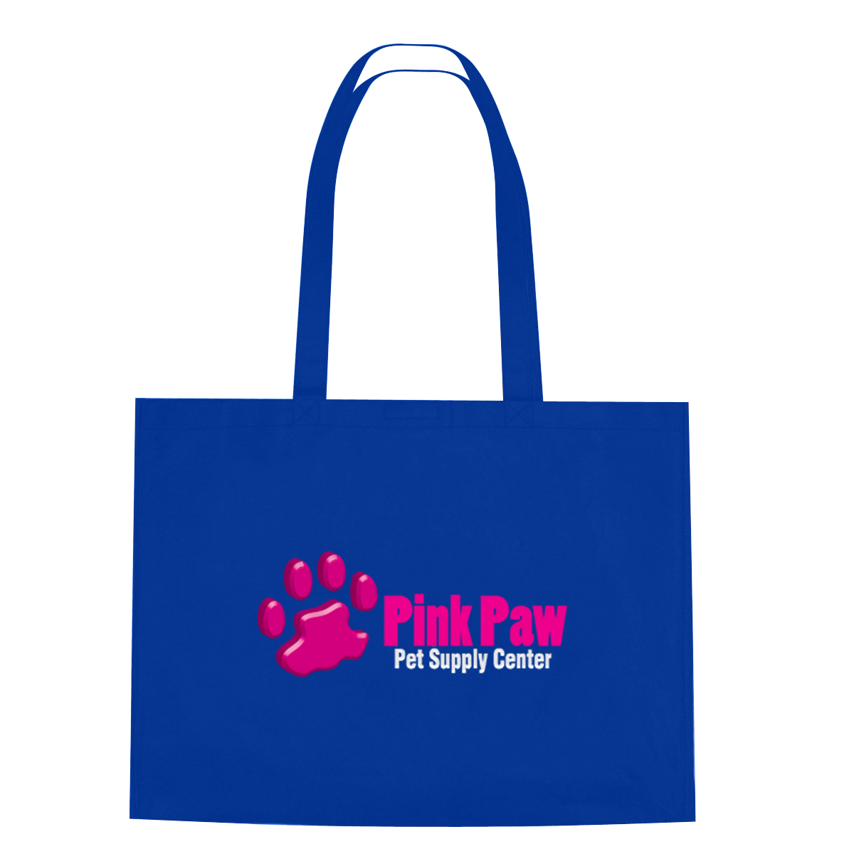 Non-Woven Shopper Tote Bag With Hook And Loop Closure 1