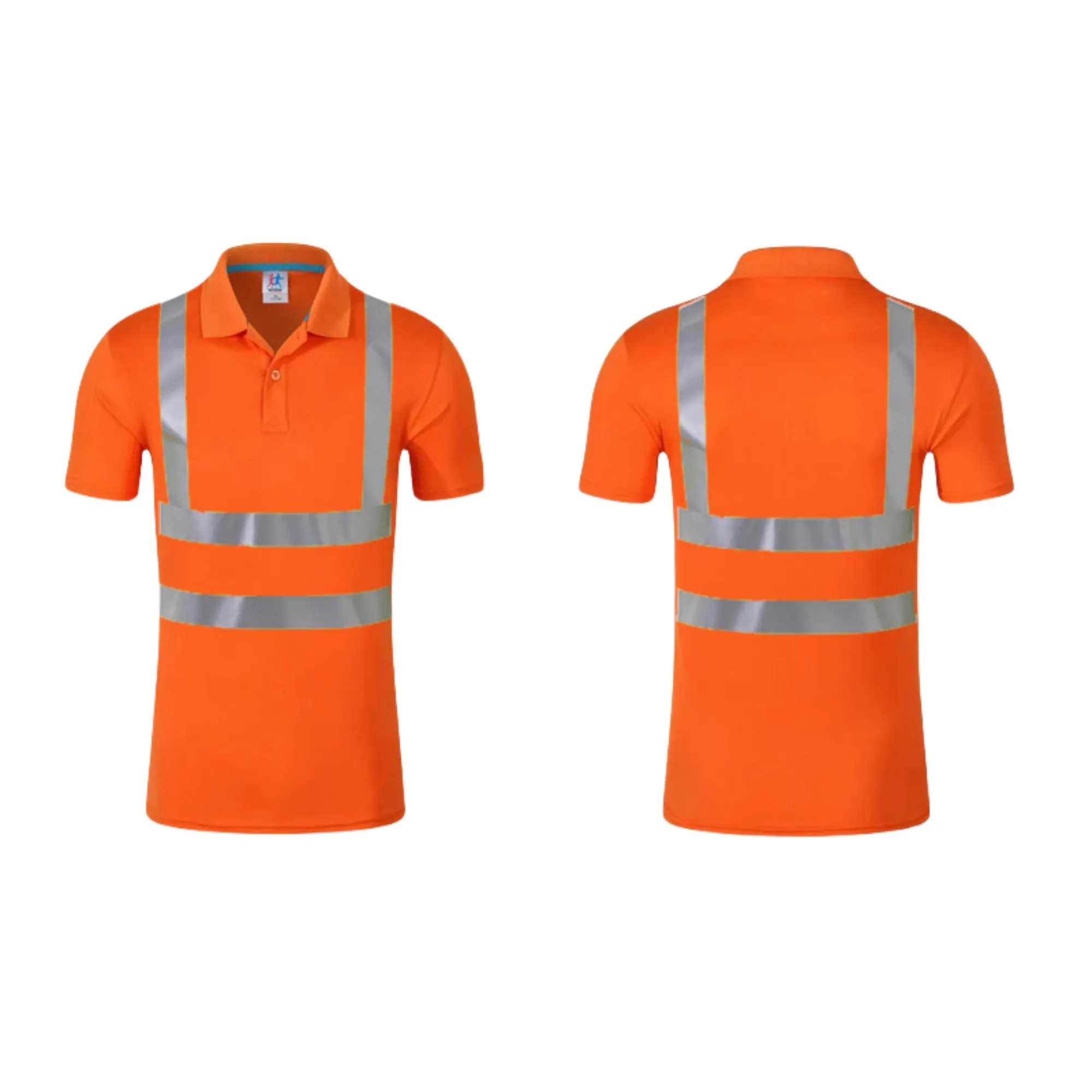 High-Visibility Polo Shirts With Reflective Strips 11
