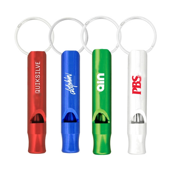 Small Metal Whistle Key Ring 2