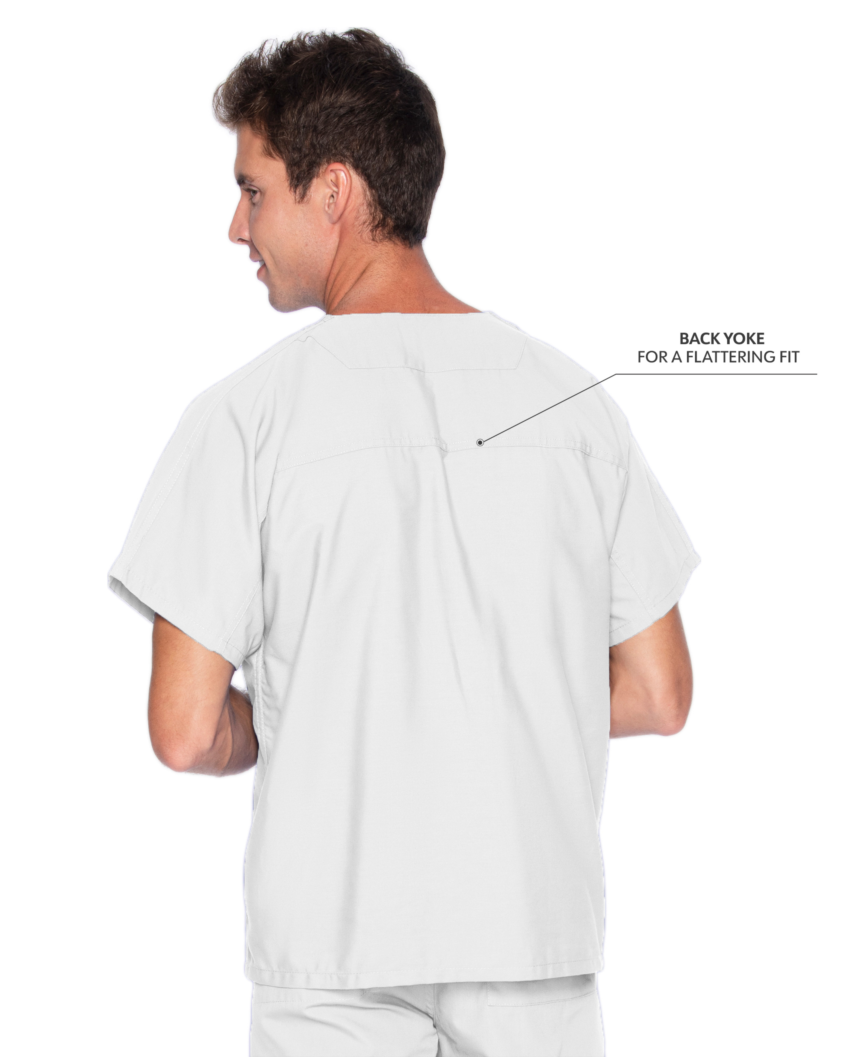 Landau - Essentials - Unisex One-Pocket Reversible V-Neck Top 41