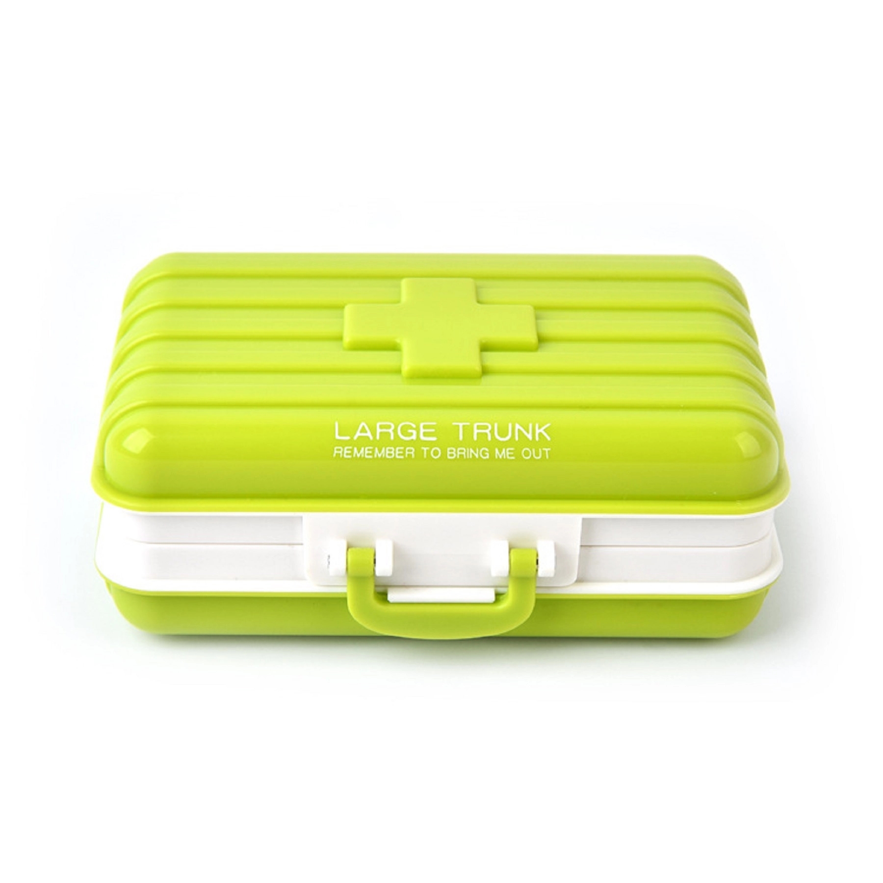 Plastic Mini Rotatable Suitcase Pill Storage Box 5