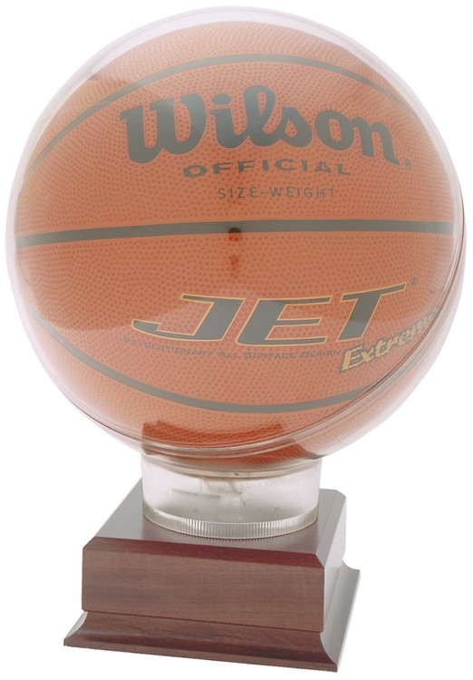 13" Tall All-Star Basketball Holder Award with Cherry Base 1