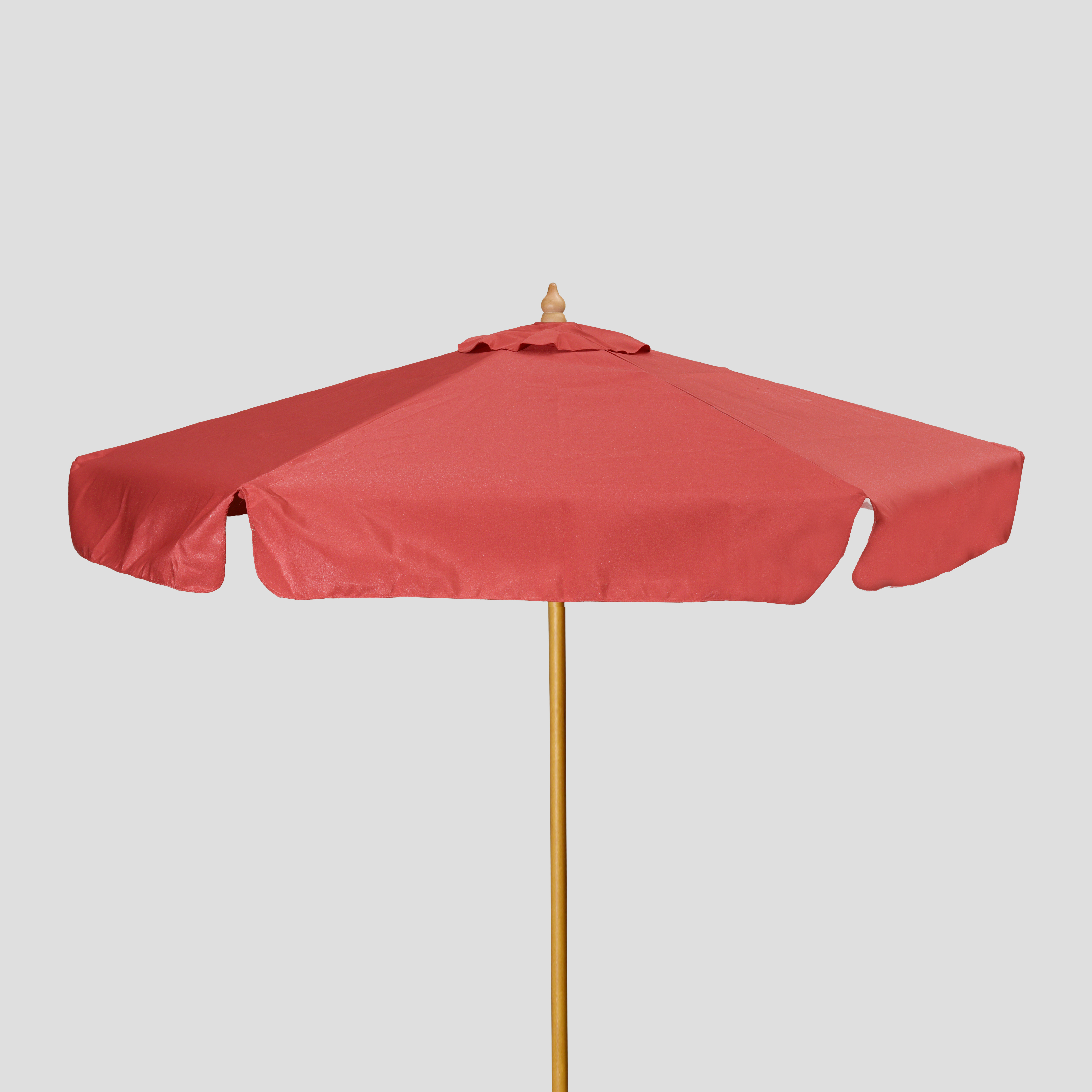 7' Wood Market Umbrella