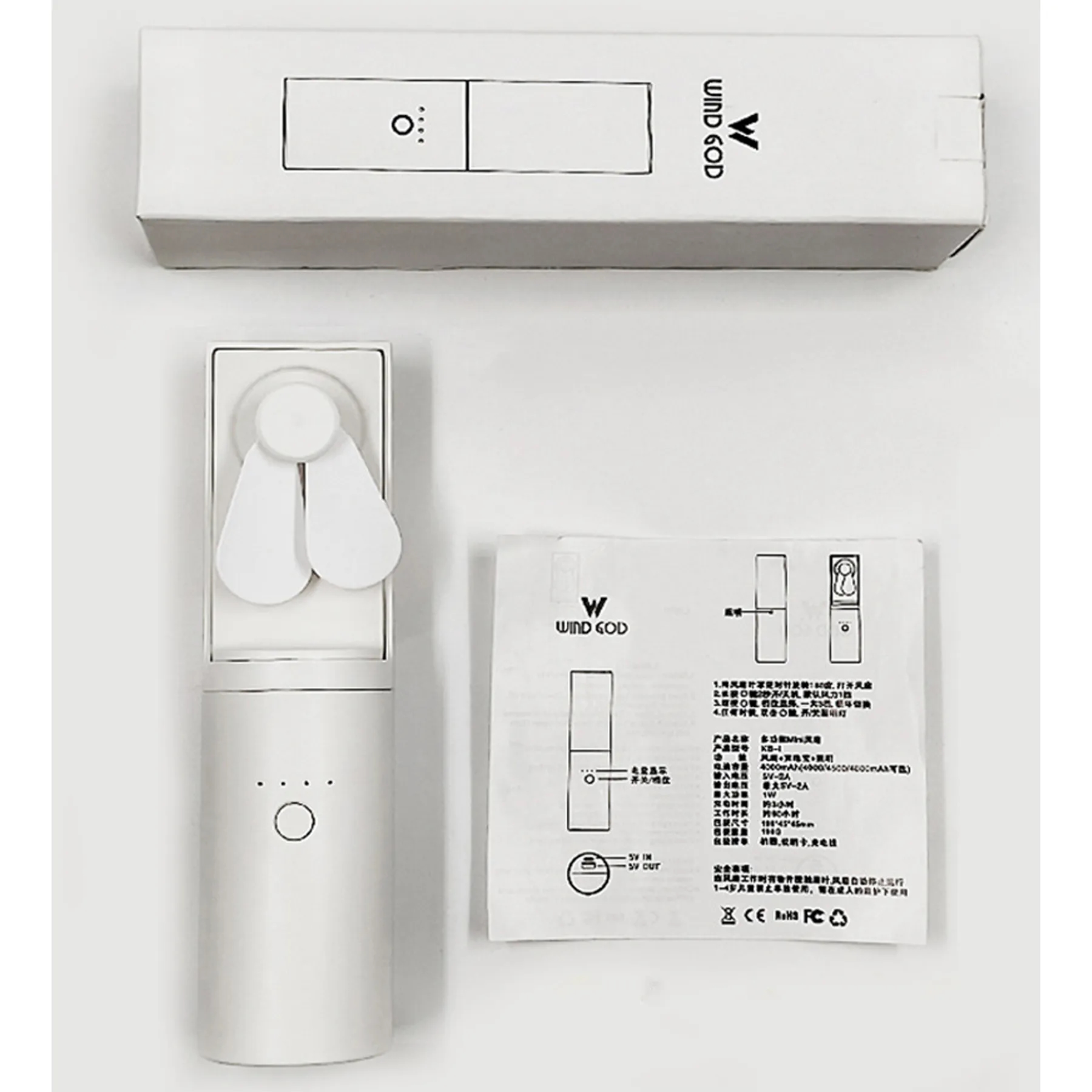 Mini Fan - Night Light & Charger 3