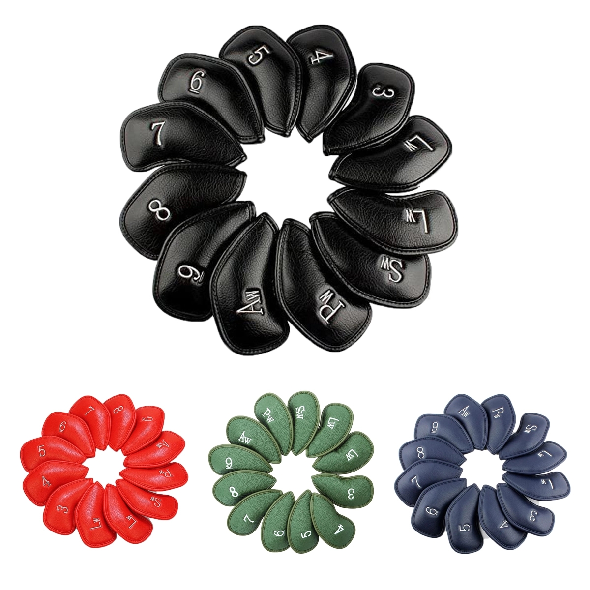 Golf Iron Head Covers Set 12Pcs 2