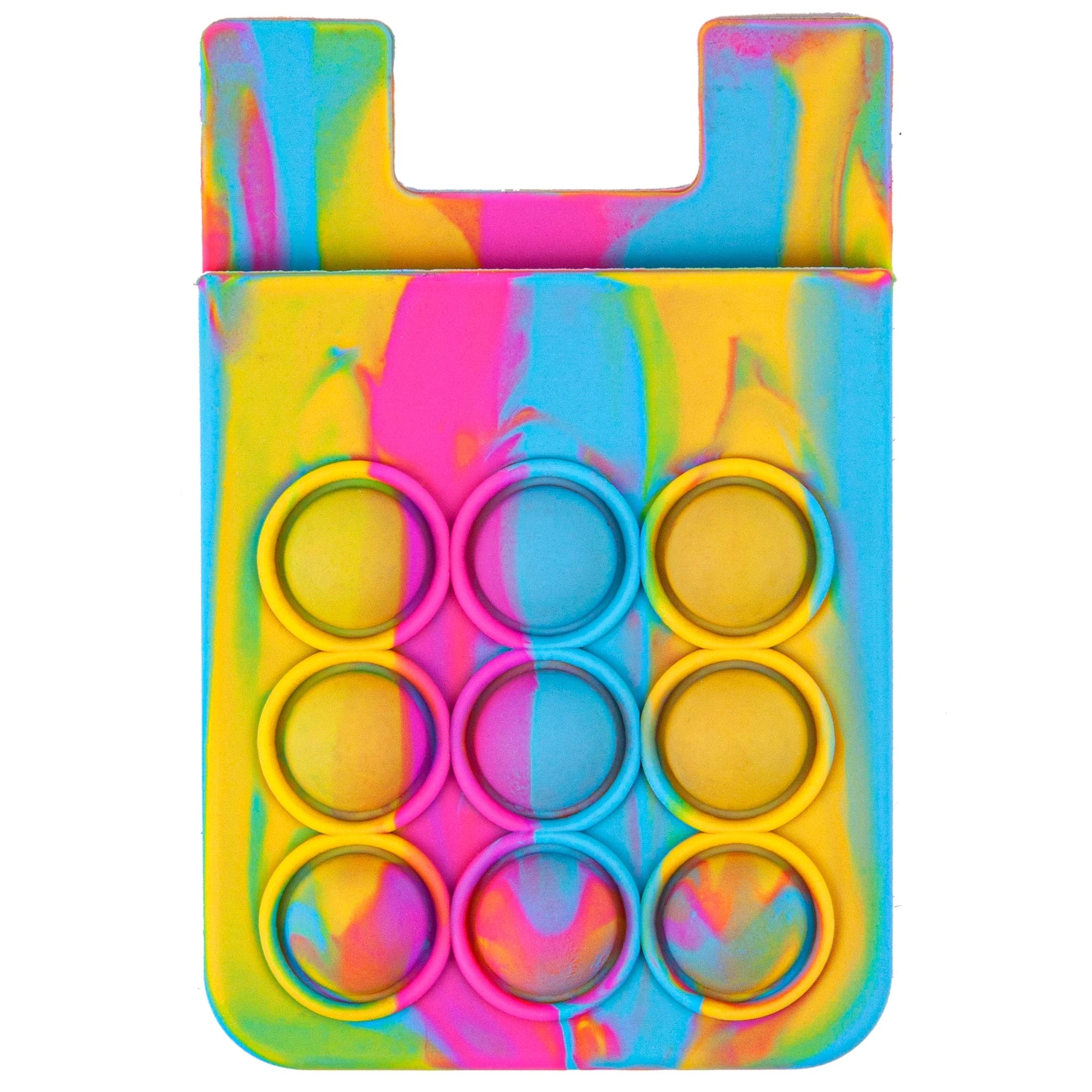 Popper Stress Reliever Silicone Phone Wallet 25