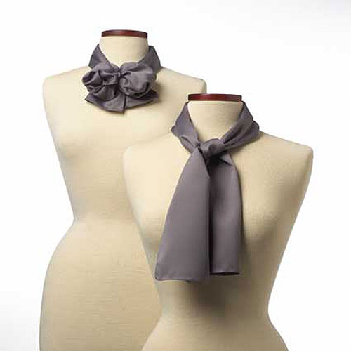 Charcoal Grey Silk 8" x 45" Scarf 2