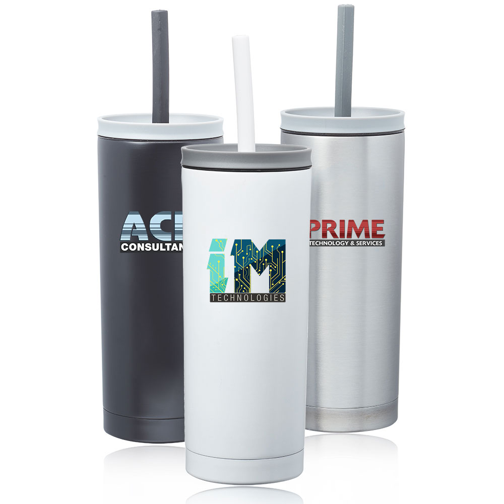 19 oz. Stainless Steel Mug with Straw 6
