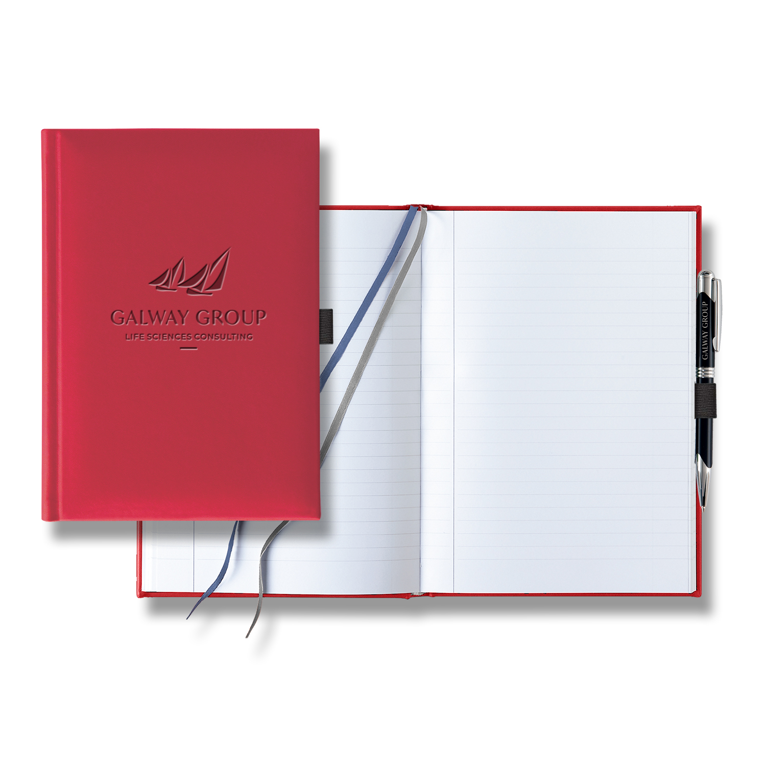 Castelli Tucson  Grande Lined White Page Journal with Pen & Loop 77