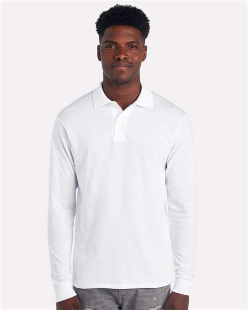 Men's Dri-Power® Long Sleeve Polo - 437LR 18
