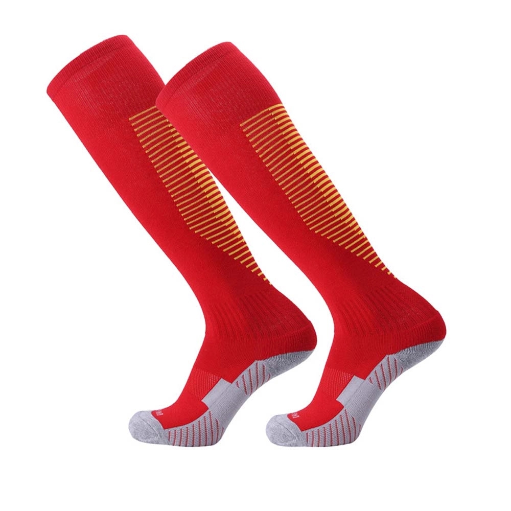 Stripe Knee High Athletic Crew Socks 17