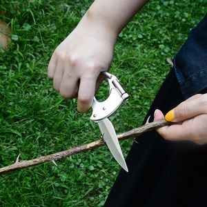 Carabiner Serrated Knife With Builtin Compass 3