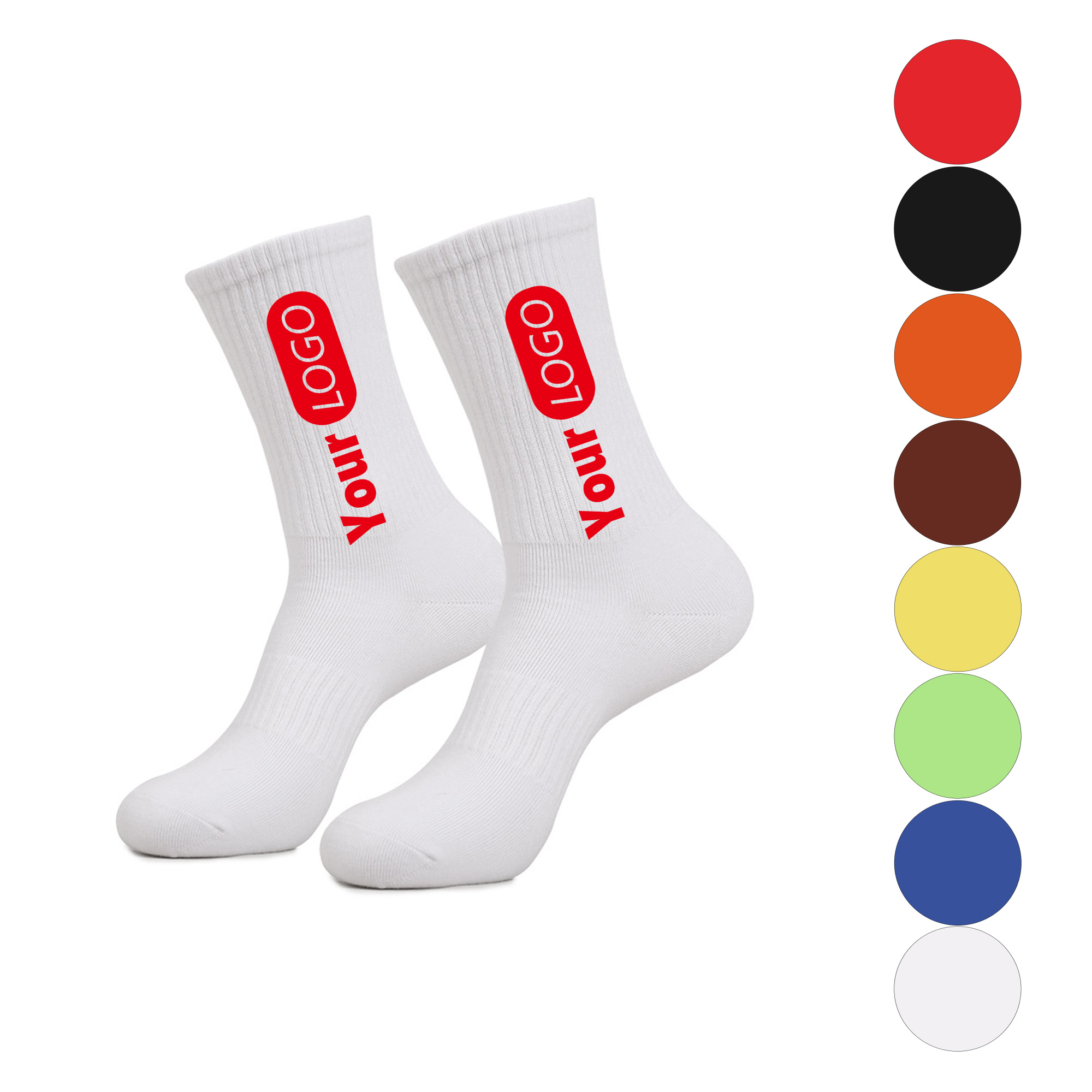 Jacquard Knit Cotton Sports Socks 3