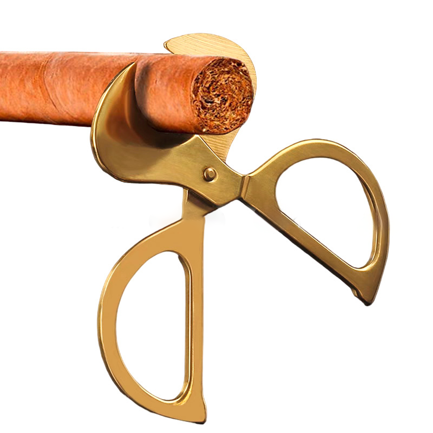 Ergonomic Handle Stainless Steel Cigar Scissors 9