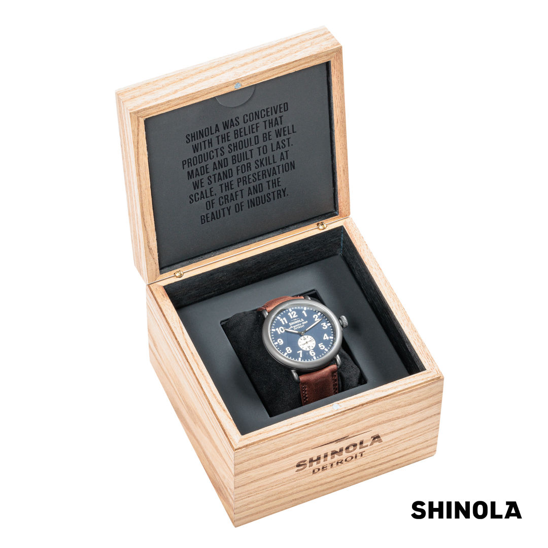 Shinola® Runwell Watch - Midnight Blue/Cattail 23