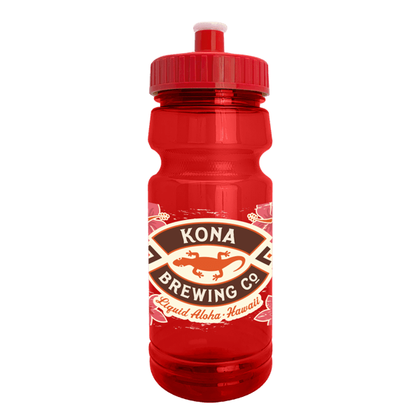 Cycle 24oz Recycled Transparent Bike Bottle w/Push-Pull Lid 57