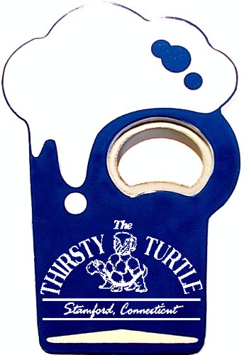 Jumbo size beer cup shape magnetic bottle opener