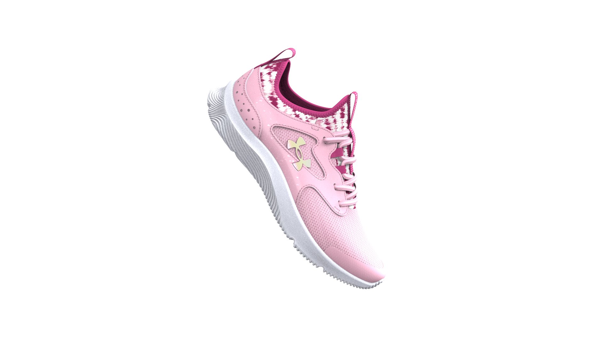 UA Infinity 2.0 AL Printed Girls' Pre-School Running Shoes, custom youth shirt with logo imprint 6