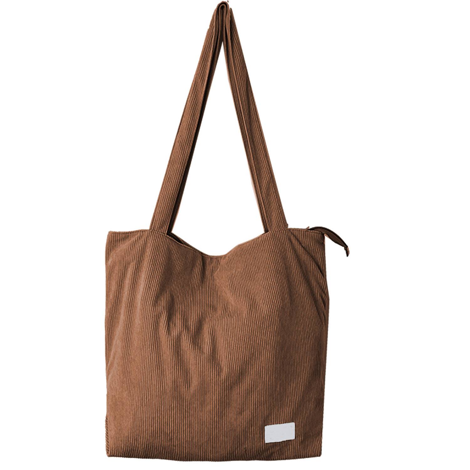 Corduroy Women's Handbag Tote Bag, custom tote bag with logo imprint 3