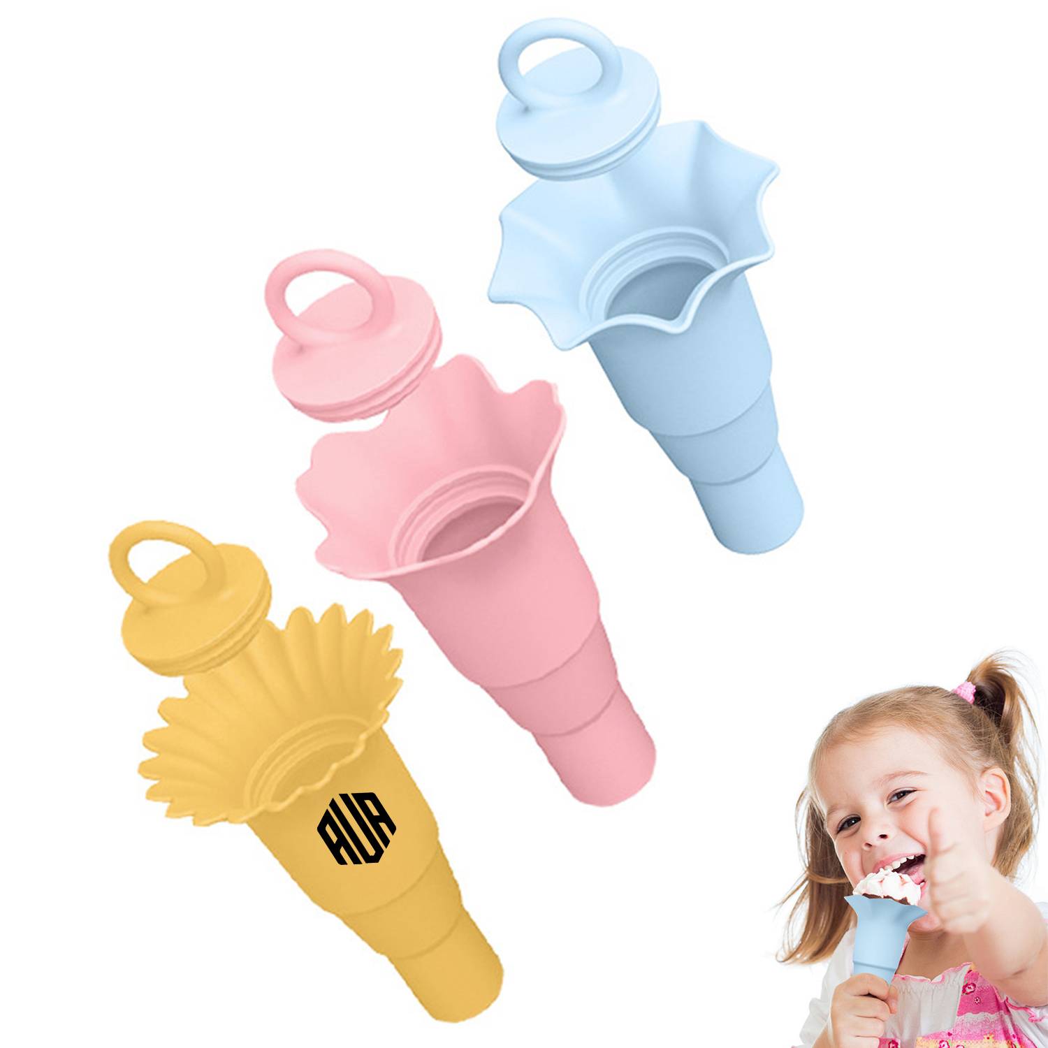 Foldable silicone ice cream cone 6