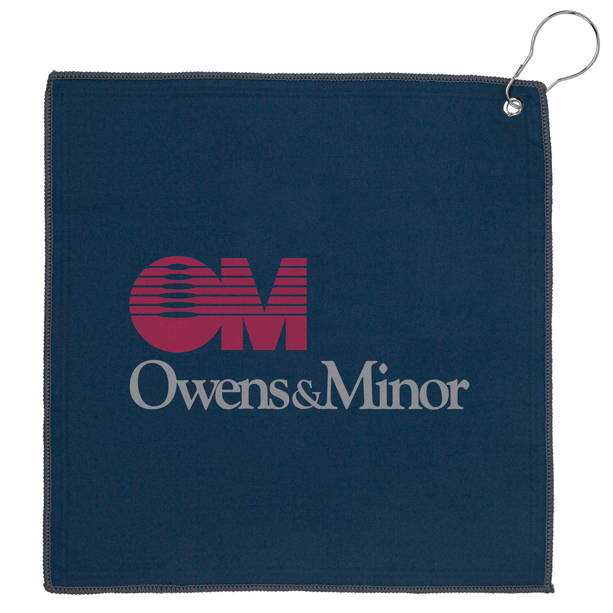 12x12 Recycled Golf Towel with Carabiner 11