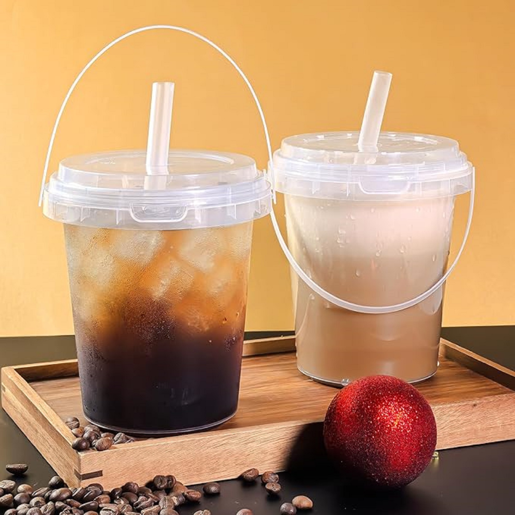 plastic cup with lid and straw 3