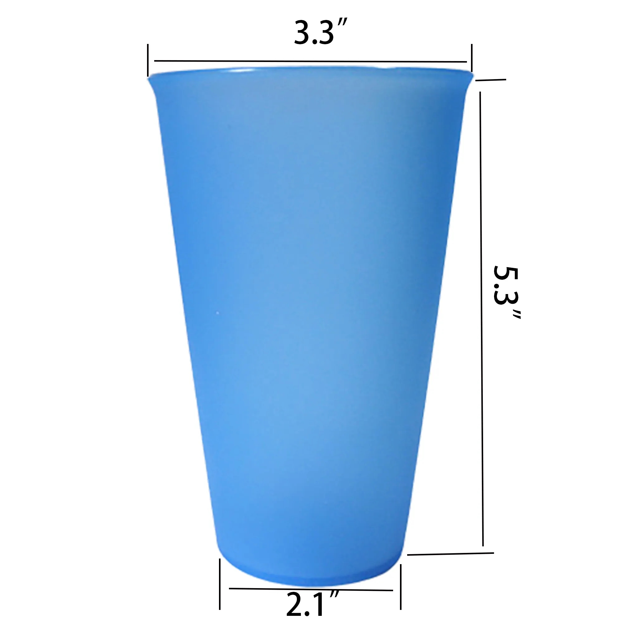 16 oz Frosted Plastic Cups 4