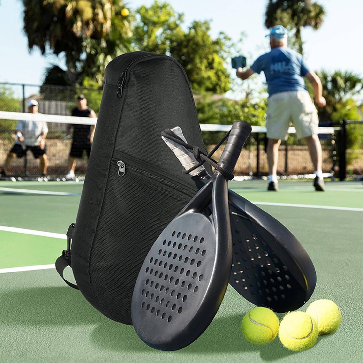 Tennis Paddle Sports Shoulder Bag for Rackets Gear 6