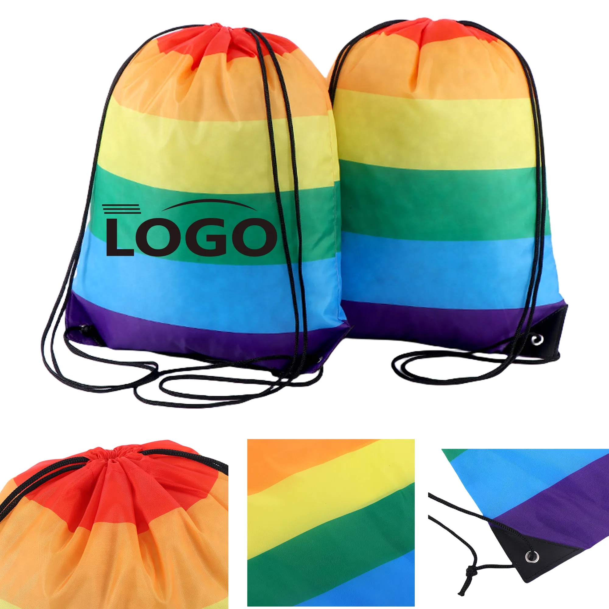 Rainbow Drawstring Bag MOQ50 7